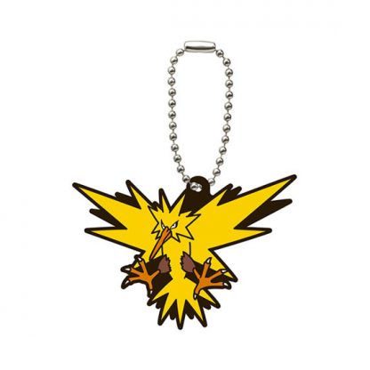 Gacha Pokemon Rubber Keychain Zaptos