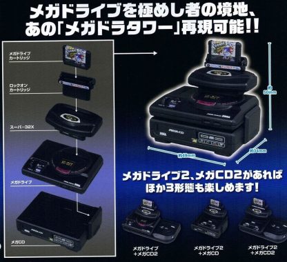 Sega Mega Drive 1 (2 Piece Set) - Sega History Collection - Gacha